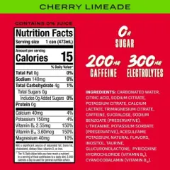 Prime Cherry Limeade Energy Drink - 16 fl oz Can