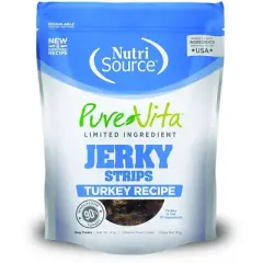 NutriSource PureVita Limited Ingredient Turkey Jerky Dog Treats - 4 oz