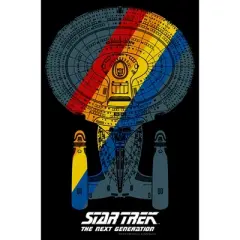 Men's Star Trek: The Next Generation USS Enterprise Rainbow Streak Sweatshirt