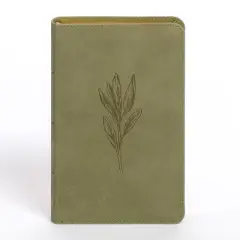 CSB Personal Size Bible, Sage Suedesoft Leathertouch - by  Csb Bibles by Holman (Leather Bound)