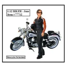 Biker Jane Figure For 1:12 Models by American Diorama