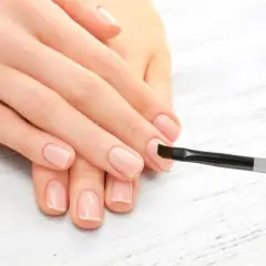 Unique Bargains Flat-mouthed Nail Painting Brushes for Polish Painting Home DIY Clear Gray 1 Pc