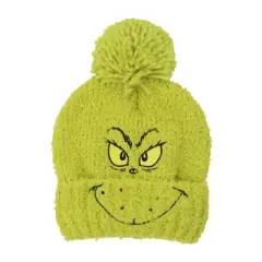 The Grinch Big Face 2-Piece Cuff Beanie & Socks Set For New Born and Infants
