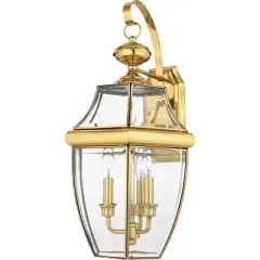 Quoizel Lighting Newbury 3 - Light Sconce in  Polished Brass