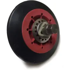 Nispira Dryer Drum Roller Assembly Compatible With LG Kenmore GE 4581EL2002A, 4 Rollers