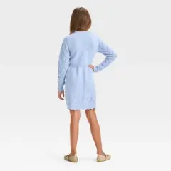 Girls' Crochet Long Sleeve Sweater Dress - Cat & Jack&trade;