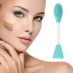 Unique Bargains Smooth Double-headed Facial Mask Brush 2 Pcs