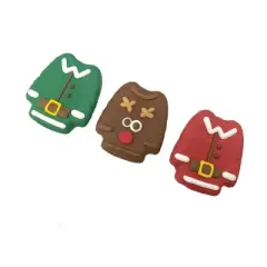 Midlee Santa & His Reindeer Christmas Dog Cookie Treats