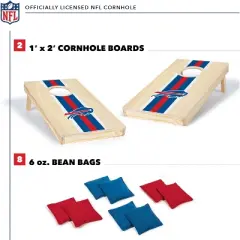 NFL Buffalo Bills 1'x2' Wood Cornhole Set