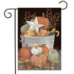 Briarwood Lane Fall Garden Flag 12x18 For Outdoor Fall Bushel Primitive For Fall Garden Flag Flags For Outside