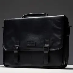 Alpine Swiss Genuine Leather 15.6&rdquo; Laptop Briefcase Flap Over Messenger Bag