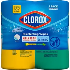 Clorox Lemon Disinfecting Wipes - 100ct/2pk