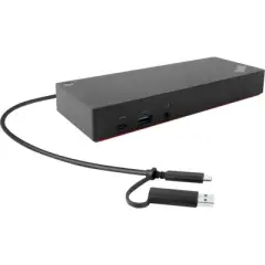 Lenovo ThinkPad Hybrid USB-C with USB-A Dock - for Lenovo ThinkPad Notebook - 135 W Power - 6 x USB Ports - Network (RJ-45)