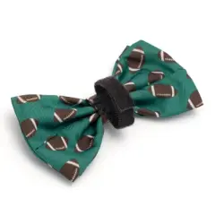 The Worthy Dog Football Bow Tie Adjustable Collar Attachment Accessory