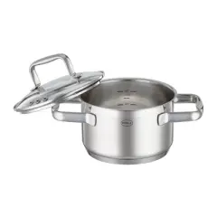 Rosle Charm Series High Casserole Pot with Tempered Glass Lid (6 in.)