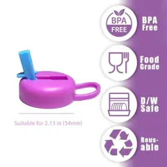 4-Pack Reusable Silicone Soda Can Lids with Straws Leak-Proof Can Covers for Coke, Beer, Energy Drinks Fits Standard 12oz Cans