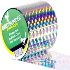 BIRD BLINDER The Original Bird Repellent Scare Tape 147Ft x 2In, Silver