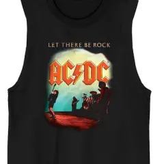 ACDC Let There Be Rock Adult Black Graphic Tank Top
