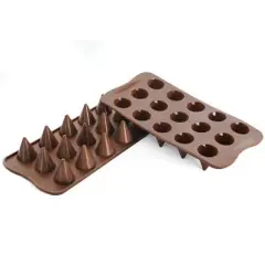 Silikomart Silicone Chocolate Mold Cone, 15 Cavities