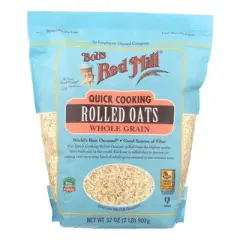 Bob's Red Mill Quick Cooking Rolled Oats Whole Grain - Case of 4/32 oz