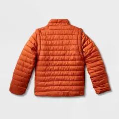 Kids' Adaptive Puffer Jacket - Cat & Jack&trade; Orange