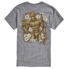 Men's - Marvel - Guardians of the Galaxy Groot Flowers Oversized Short Sleeve Graphic T-Shirt