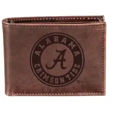 Evergreen University of Alabama Crazy Horse Collection Bi-Fold Wallet