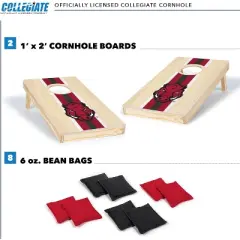 NCAA Arkansas Razorbacks 1'x2' Wood Cornhole Set
