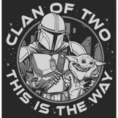 Men's Star Wars The Mandalorian Father's Day Clan of Two This is the Way T-Shirt