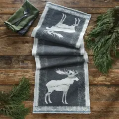 Park Designs Into The Woods Moose Table Runner 13" X 54"