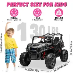 JOYRACER 24V Ride on Truck Toys w/ Remote Control, 2 Seater 400W   Electric Powered Ride on w/ Dump Bed, 3 Speeds, Shovel & Bluetooth/Music