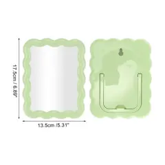 Unique Bargains Portable Rectangle Desktop Cosmetic Mirror 1 Pc