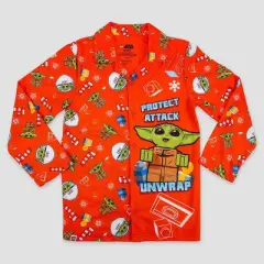 Boys' LEGO Star Wars: The Mandalorian Holiday 2pc Coat Pajama Set - Red