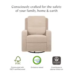 Babyletto Sigi Recliner and Swivel Glider - Shearling