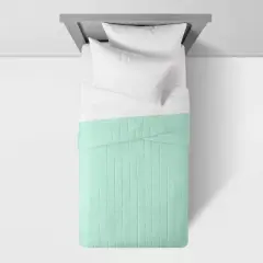 Box Stitch Microfiber Kids' Quilt - Pillowfort&trade;