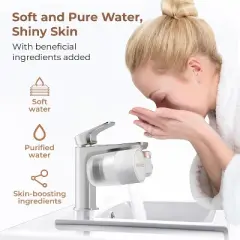 Waterdrop Soft Water Skincare Filter 2.0, 0.01 Micron Bathroom Sink Faucet Water Filter, Includes Extra BFTF1-3 Filter