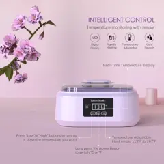 EasyinBeauty Paraffin Wax Machine for Hand and Feet, Touchscreen 3000ml Paraffin Wax Warmer - Purple