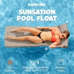 TRC Recreation Sunsation 1.75" Thick Foam Lounger Swimming Pool Float