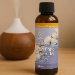 Di'Aroma Clean Cotton & Lavender Fragrance Oil 8 oz &ndash; Premium Aromatherapy Scent for Diffuser, Burner & Potpourri Use, Calming & Relaxing Aroma