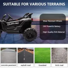 24V Ride On UTV Car, Battery Powered Kids Car, Electric Off-Road UTV Car with Remote Control, Ride on Toy for Kids