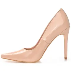 Journee Collection Womens Hadli Tru Comfort Foam Pointed Toe High Stiletto Pumps Nude 9.5
