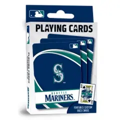 MasterPieces Officially Licensed MLB Seattle Mariners Playing Cards - 54 Card Deck for Adults