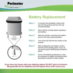Perimeter Technologies Dog Fence Batteries for Invisible Fence R21 or R51 Receiver Collars