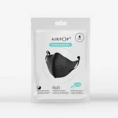 AirPop Small Facemask - Black - 4ct