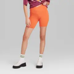 Women's High-Rise Polyester Bike Shorts - Wild Fable&trade;