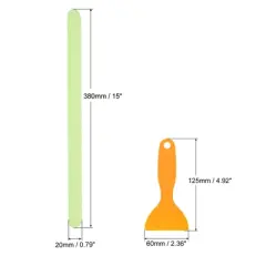 Unique Bargains Non Slip Bathtub Stickers Fluorescent Safety Shower Treads Adhesive Decal Square Green 1.25 Ft x 0.8 Inch