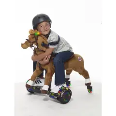 Power Pony Riding Toy - Champ Zume V2: Steel Ride-On Animal, Ages 4+, 200lb Capacity