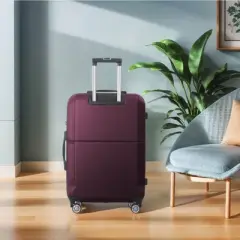 NAYSAYE Luggage ABS Hardshell 3 Piece Spinner Set with TSA Lock and Multi Position Handle for Travel, Purple, 21.06"*11.81"*30.31"