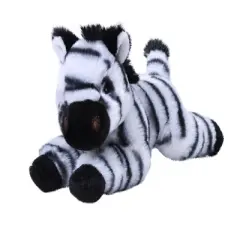 Wild Republic Ecokins Mini Zebra Stuffed Animal, 8 Inches