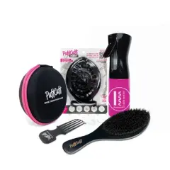 PuffCuff Starter Kit - For Natural, Curly, Kinky, Textured, Locs, & Braided Hair - Painless, Damage-Free Styling Tools for Big Hair &ndash; 5 Piece Set